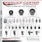 Service Caster 5'' Semi Steel Wheel Swivel Bolt Hole Caster with Posi Lock Brake SCC-BH20S515-SSR-PLB - alternate 5